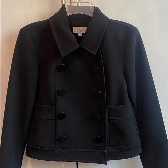 LOFT • Black Pea Coat - Picture 17 of 17